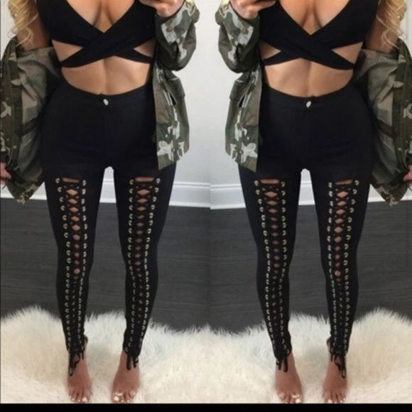 Women’s High Waist Pencil Leggings Stretchy - Picture 4 of 10